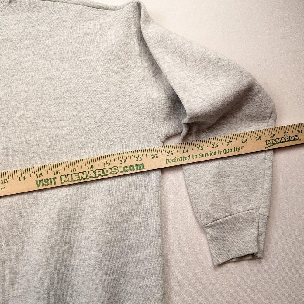 Vintage Nevada Nature Deer Crewneck Outdoors Gray Boxy Sweatshirt FOL Sz Large - Picture 5 of 6